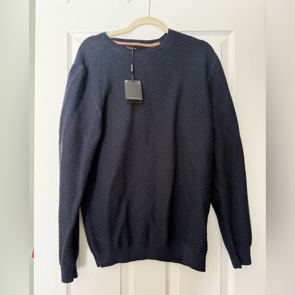 Massimo Dutti Men's Navy Sweater NWT